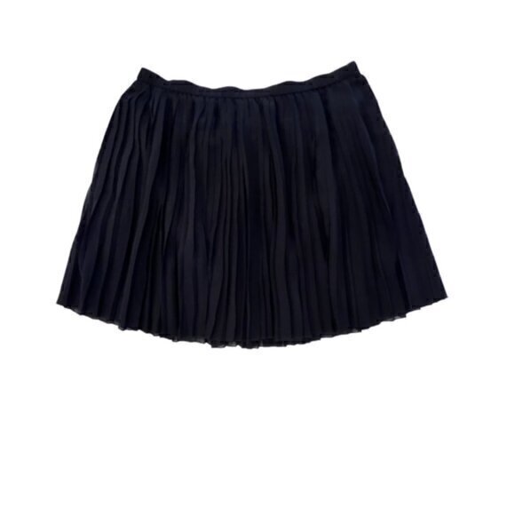 🛍️2 for $25 Sale🛍️ Women's Lined Mini Skirt Accordion Pleat Black Size‎ Medium - Picture 4 of 10